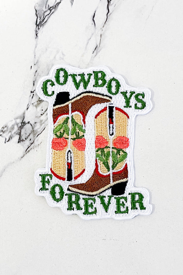ETA 6/5 - Western Hues Cowboys Forever Embroidered Patch
