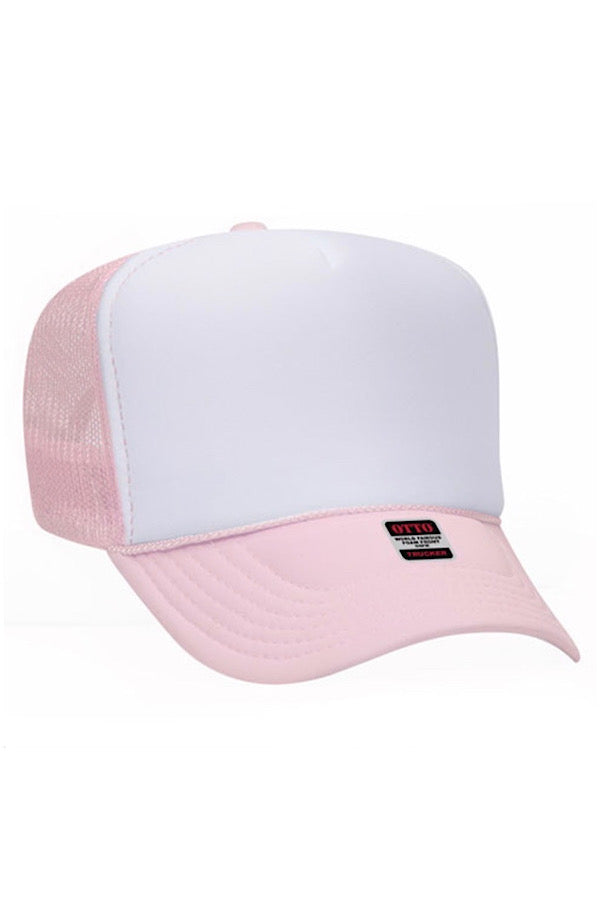 OTTO Pink White Trucker Hat