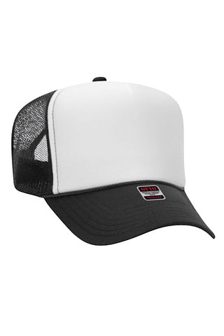OTTO Black White Trucker Hat