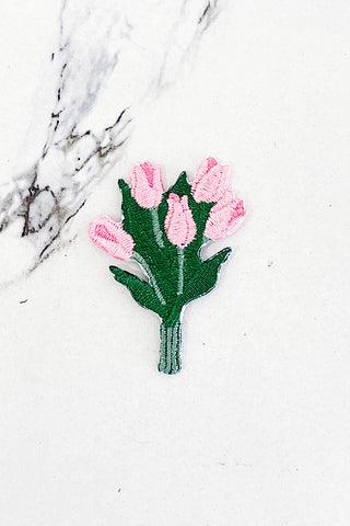 Tulip Bouquet Embroidered Patch