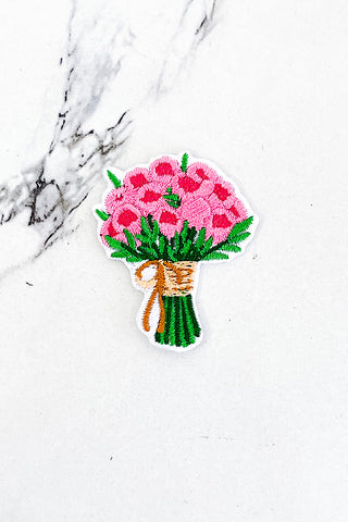 Rose Bouquet Embroidered Patch