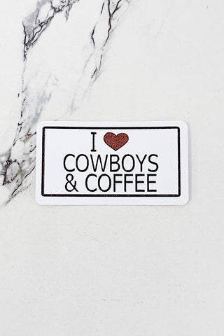 [STICKER] I Heart Cowboys & Coffee