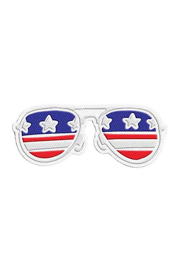 Stars & Stripes Sunglasses Embroidered Patch