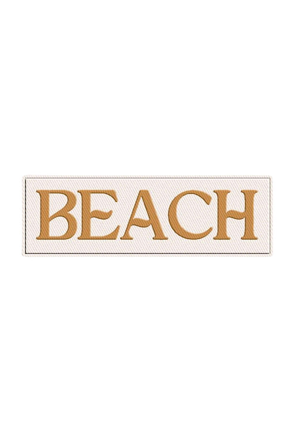 BEACH Embroidered Patch