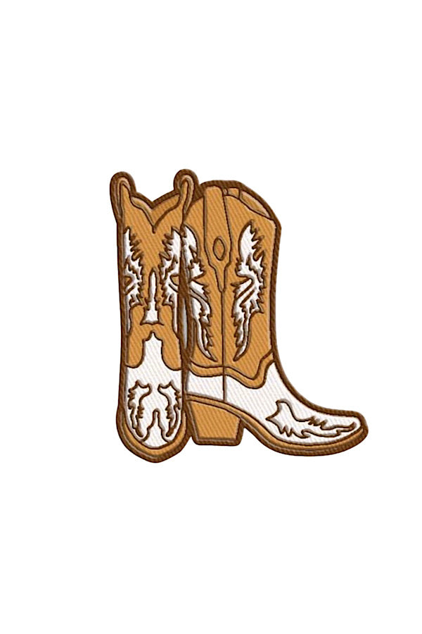 Cowgirl Boots Embroidered Patch