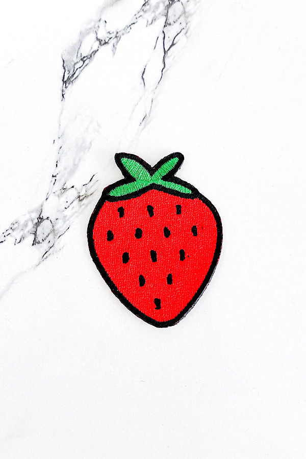Strawberry Embroidered Patch