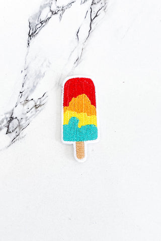 Rainbow Popsicle Embroidered Patch