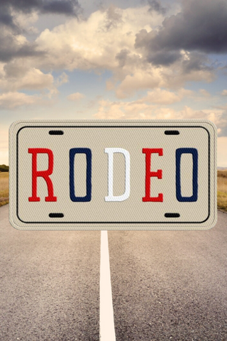 Rodeo License Embroidered Patch