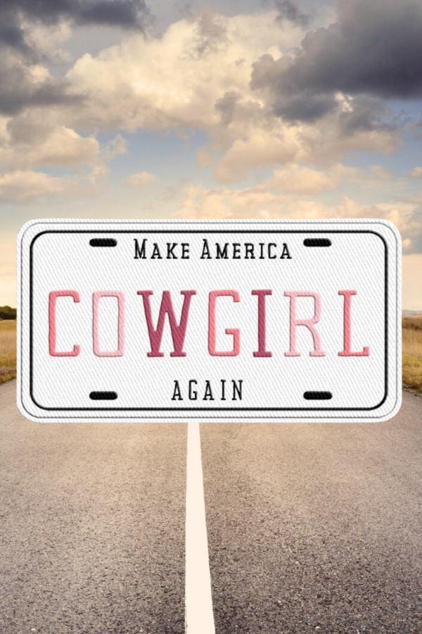 Cowgirl Again License Embroidered Patch
