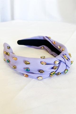 Ivy Purple Rhinestone Headband