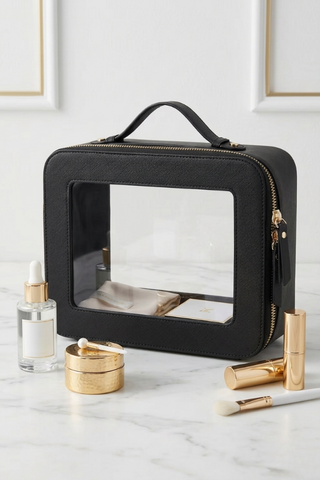 Posie Black Clear Travel Bag