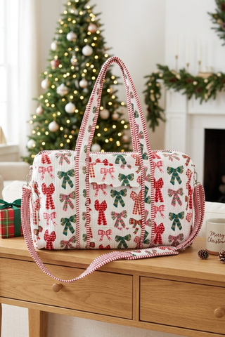 ETA 9/30-10/14 Merry Ribbons & Bows Duffel Bag