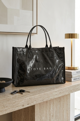 ETA 8/7 - Black Large Capacity TOTE BAG