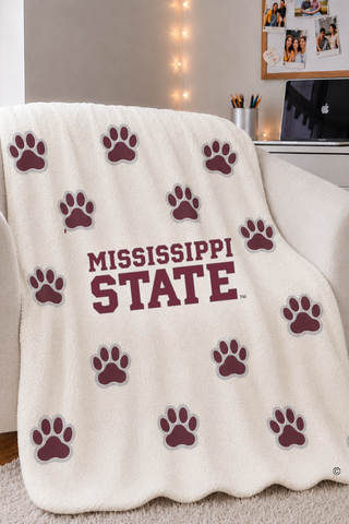 ETA 9/30-10/14 Mississippi State Bulldog Blanket