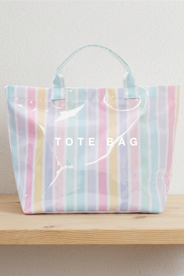 ETA 5/8 - Pastel Striped TOTE BAG