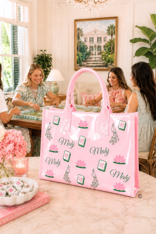 ETA 9/30-10/14 Southern Shuffle Pink Vinyl Tote©