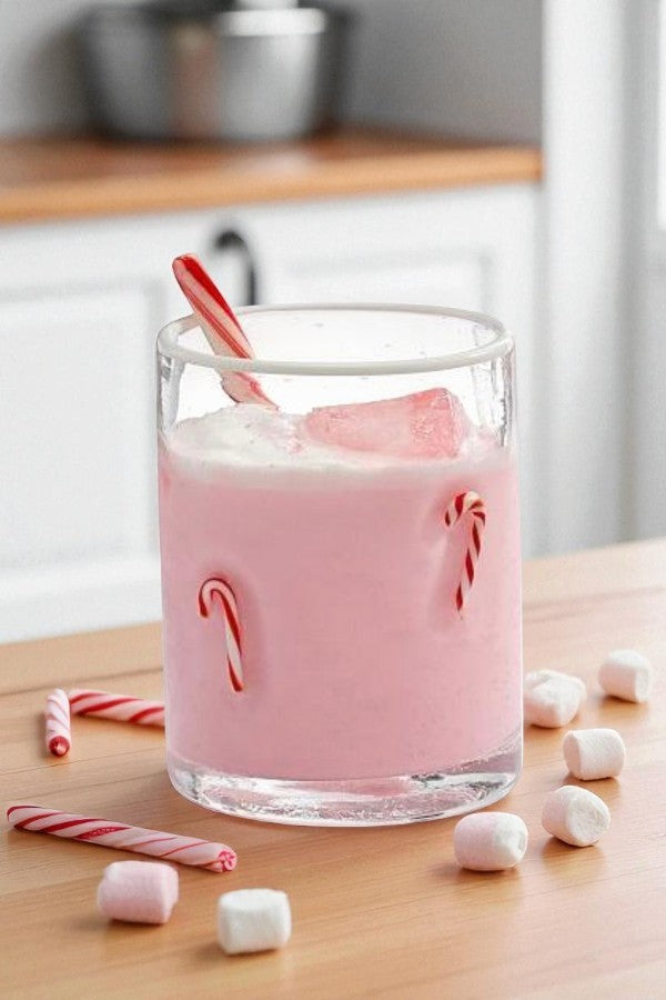 ETA 10/1 - Peppermint Candy Cane Drinking Glasses