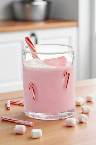 ETA 10/1 - Peppermint Candy Cane Drinking Glasses