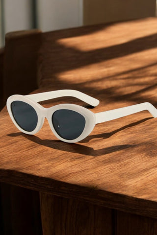 ETA 4/7 - Birdie White Frame Sunglasses