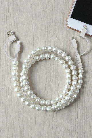 ETA 9/22 - Updated White Pearl Cord Phone Charger