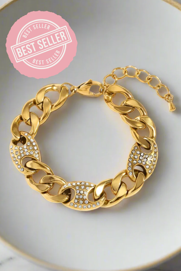 ETA 3/11 - Arlo Gold Chunky Chain Bracelet