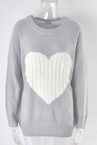 Lover Boy Gray Heart Sweater - ETA 12/29