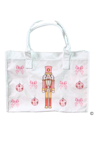 ETA 9/30-10/14 Plum Adorable Nutcracker Vinyl Tote Bag