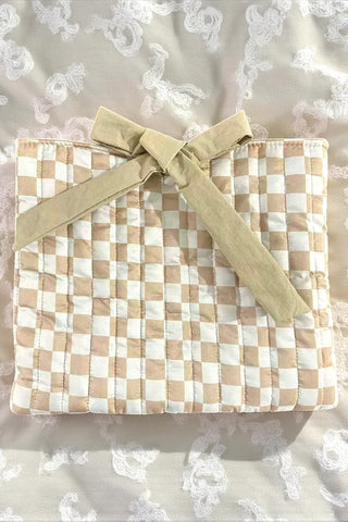 ETA 12/5 - Delilah Tan Check Bible Cover
