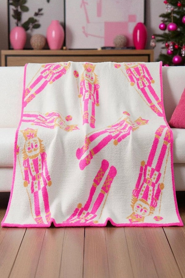 ETA 10/1 - Pink Nutcracker Luxury Blanket