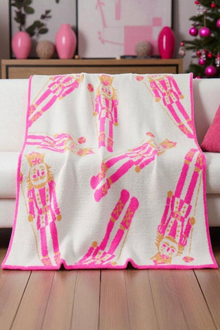 ETA 10/1 - Pink Nutcracker Luxury Blanket