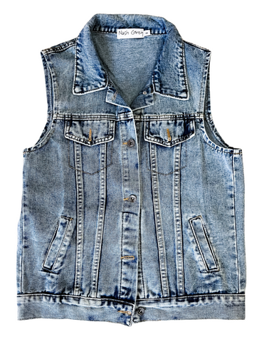 Giddy Up Cowgirl - Morgan Denim Vest