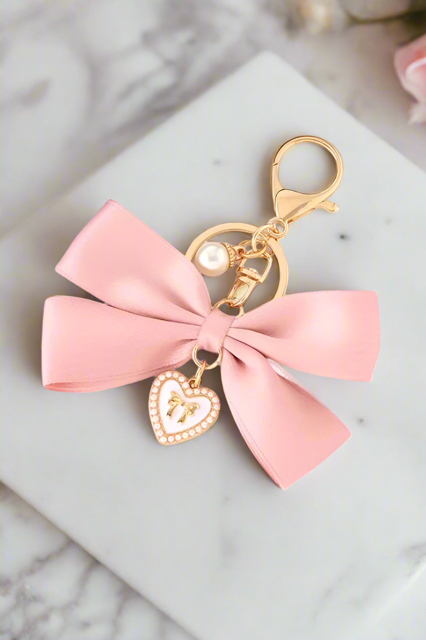 ETA 1/15 - Pink Bow with Charm Purse Charm