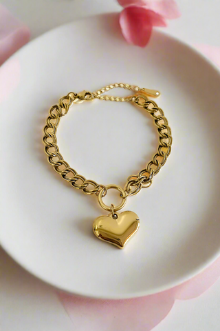 Josephine Gold Heart Bracelet