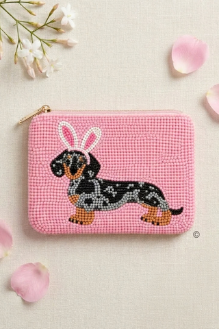 ETA 11/10-12/1 Hoppy Wiener Beaded Coin Purse
