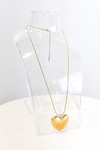 Amelia Gold Heart Pendant Necklace