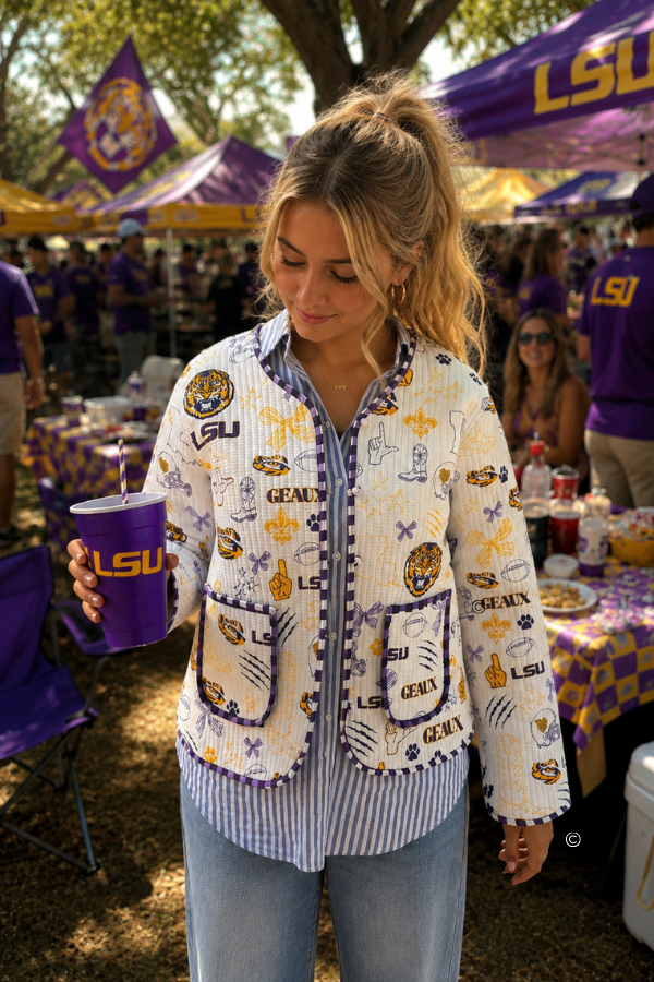 ETA 9/30-10/14 LSU Quilted Jacket©