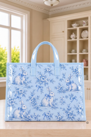ETA 12/29-1/19 The Bluebell Bunny Vinyl Tote Bag©