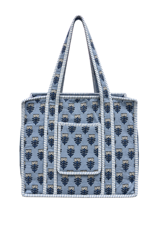 ETA 10/19-11/9 Nash Grey Carryall in Bluebell