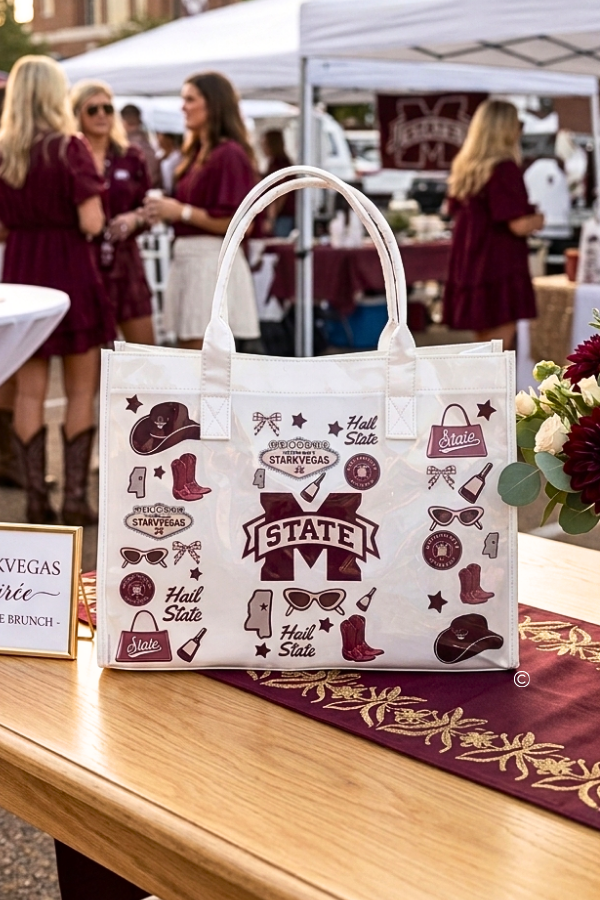 Hail State Vinyl Tote Bag
