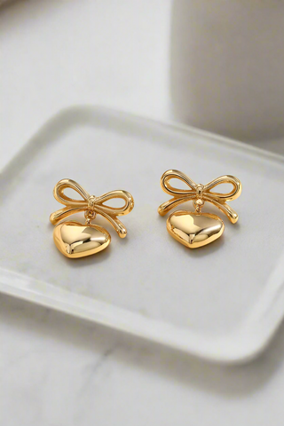 ETA 1/22 - Georgie Gold Heart Earrings