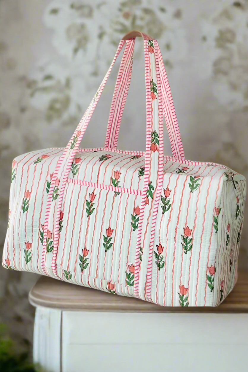 ETA 5/22 - Blakely Tulip Print Duffle Bag