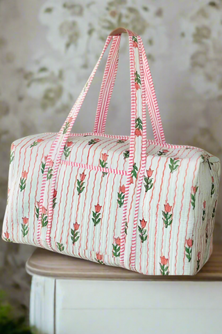 ETA 5/22 - Blakely Tulip Print Duffle Bag