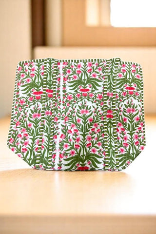 ETA 5/30 - Freya Pink and Green Floral Tote Bag