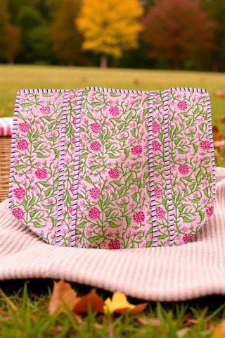 ETA 9/12 - Claire Pink Floral Patterned Tote Bag