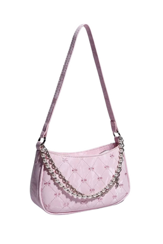 ETA 2/11 - Cora Pink Bow Print Shoulder Bag