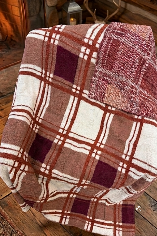 ETA 9/30-10/14 Amber Glow Brown Plaid Blanket