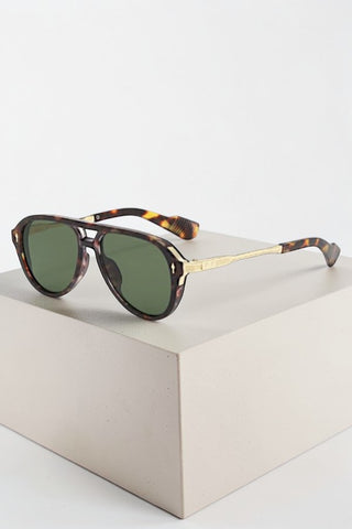 ETA 4/1 - Oliver Tortoiseshell Aviator Sunglasses
