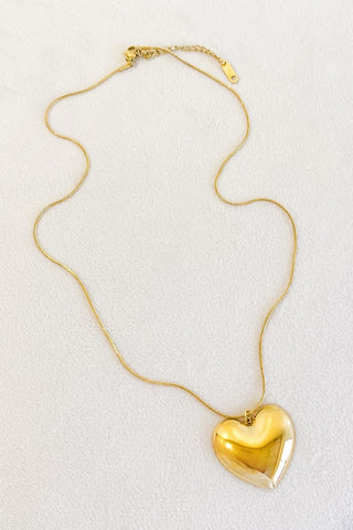 Amelia Gold Heart Pendant Necklace