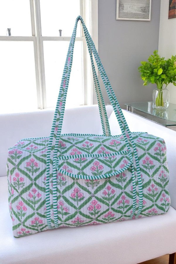ETA 7/21 - Whitley Green Floral Duffle Bag