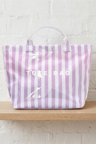ETA 5/8 - Purple Striped TOTE BAG